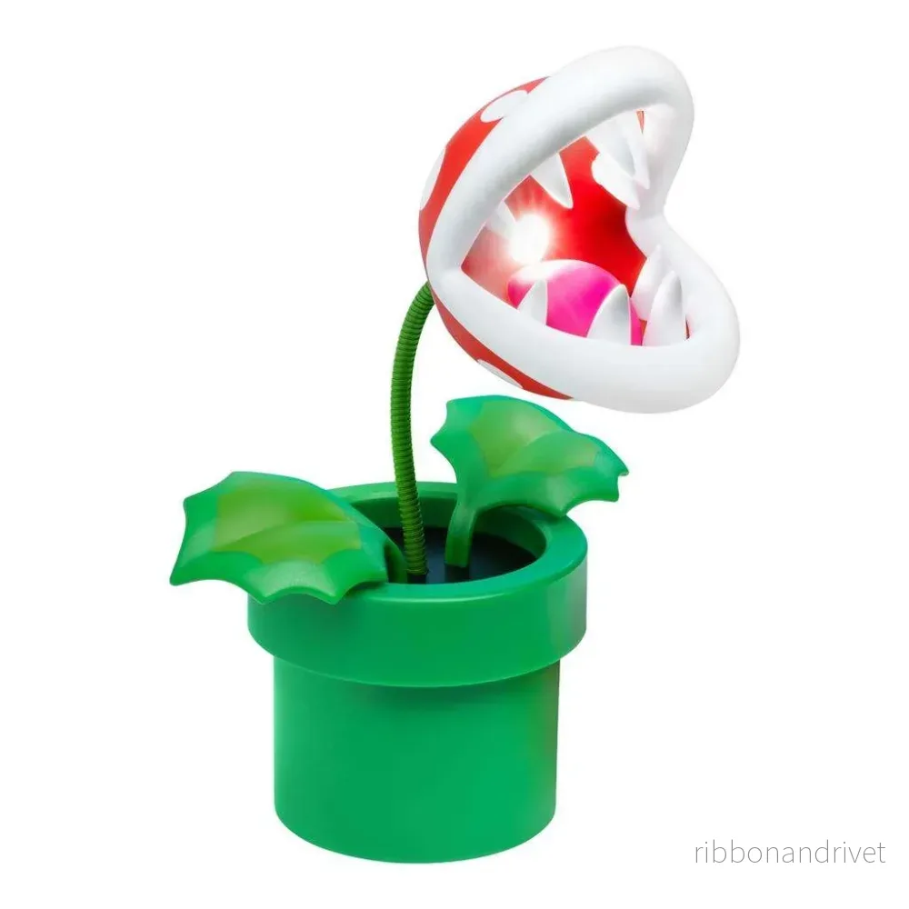 Super Mario Mini Piranha Plant Posable Lamplampa Super Mario Mini Piranha Plant Posable Lamplampa
