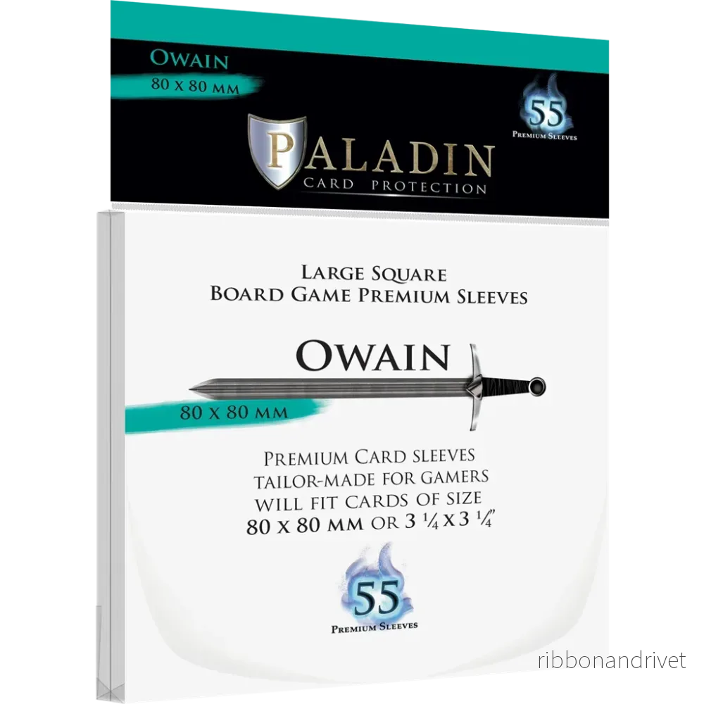 Paladin Sleeves – Owain Premium Large Square 80x80mm (55 Sleeves) Paladin Sleeves – Owain Premium Large Square 80x80mm (55 Sleeves)