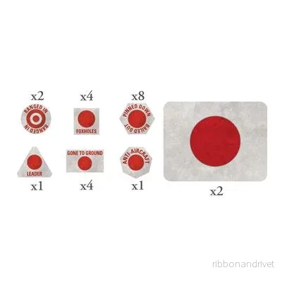 Japanska MW Tokens (x20) och Mål (x2) - Bild 2