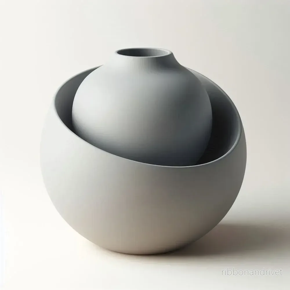Minimalistisk designskål/vas till hemmet