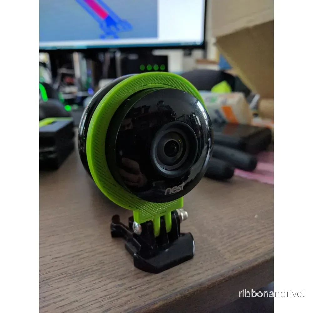 GoPro-kompatibel monteringsanordning för Nest-kamera