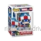 Funko POP Marvel: Holiday S4 – Captain America med Kranssköld - Bild 2