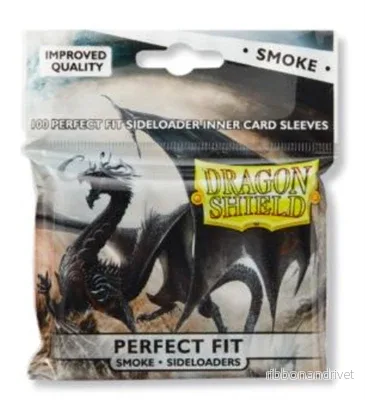 Dragon Shield Standard Perfect Fit Sideloading Sleeves – Clear/Smoke (100 Sleeves) Dragon Shield Standard Perfect Fit Sideloading Sleeves – Clear/Smoke (100 Sleeves)