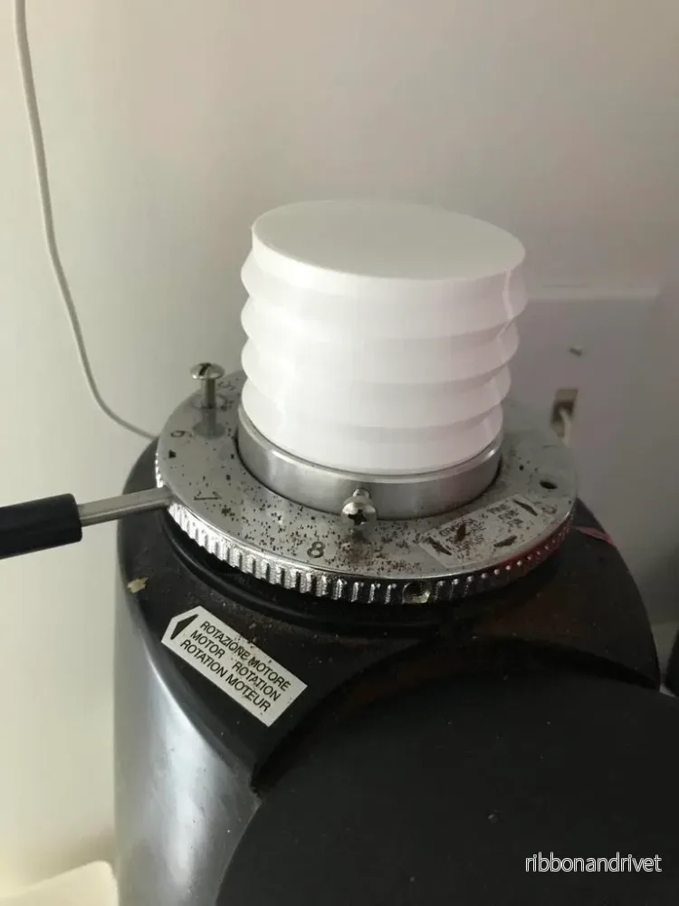 Parametrisk pod för enkeldos-espressokvarn