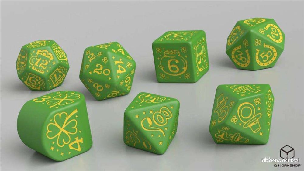 St. Patrick Dice Set: Den Lyckliga Charm