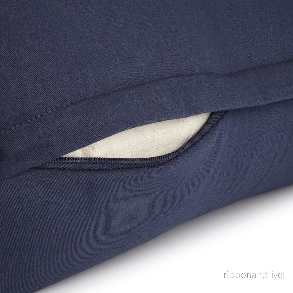 Calm Organic cotton Yoga Bolster - Dark Blue - Bild 3