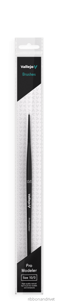 Vallejo Pro Modeler Natural Hair Round Brush No. 10/0 Vallejo Pro Modeler Natural Hair Round Brush No. 10/0