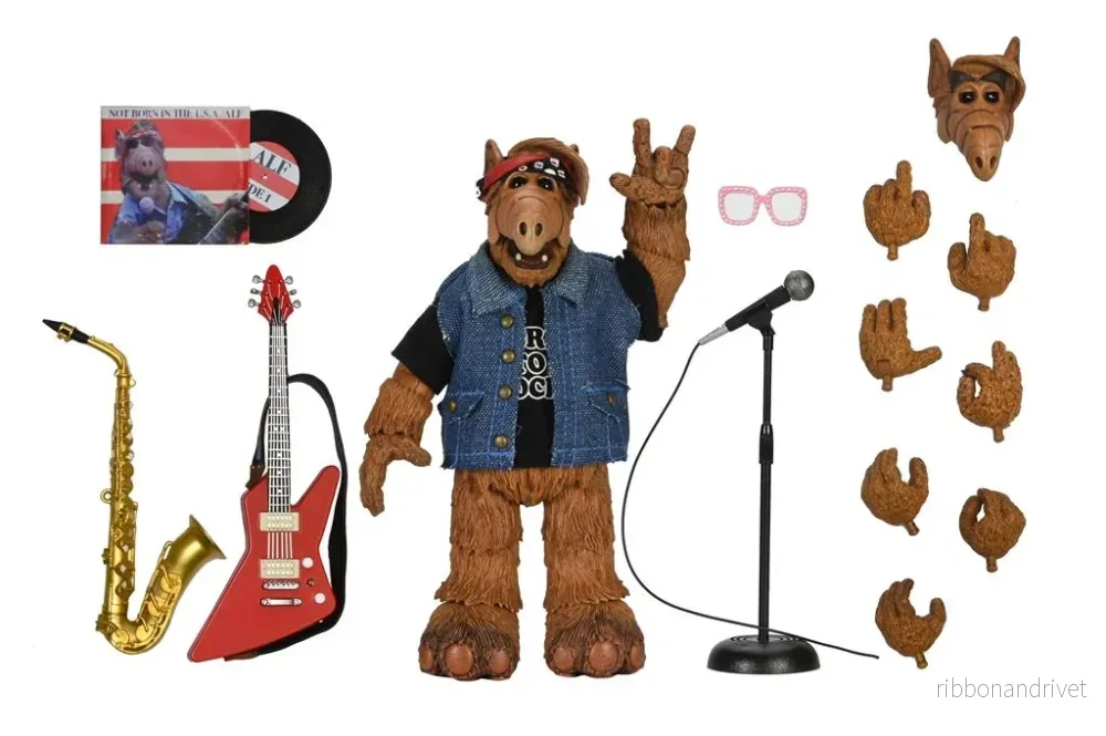 Alf – 7” Actionfigur – Ultimate Born to Rock Alf