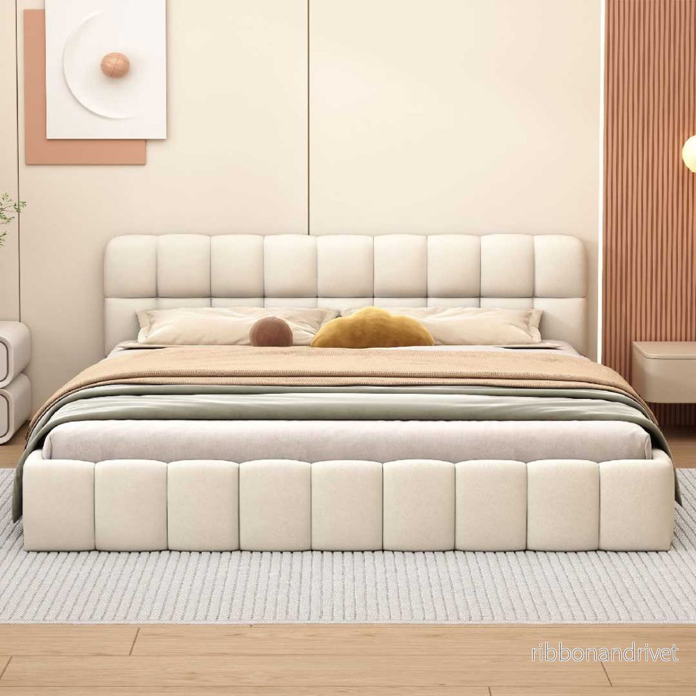 Yelenaro Kontinentalsäng 160×200 – Modern Bubble-säng med ribbotten & sänggavel Yelenaro Kontinentalsäng 160×200 – Modern Bubble-säng med ribbotten & sänggavel