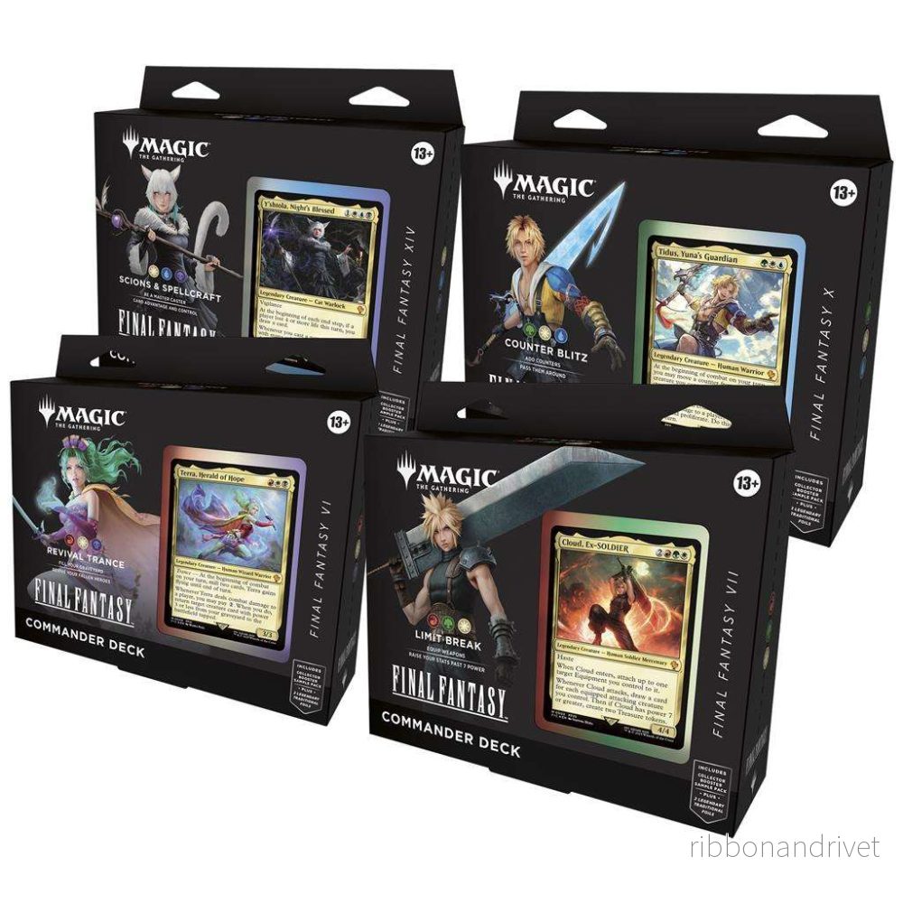 MTG – FINAL FANTASY Commander Deck Display (4 lekar) – EN MTG – FINAL FANTASY Commander Deck Display (4 lekar) – EN