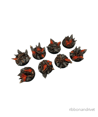 Chaos-baser, runda 32 mm (4 stycken) Chaos-baser, runda 32 mm (4 stycken)
