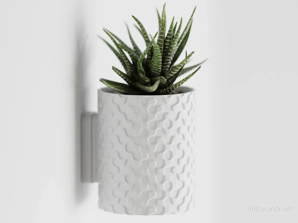 Geo Vägghängd Blomkruka med Droppfat - Bild 2