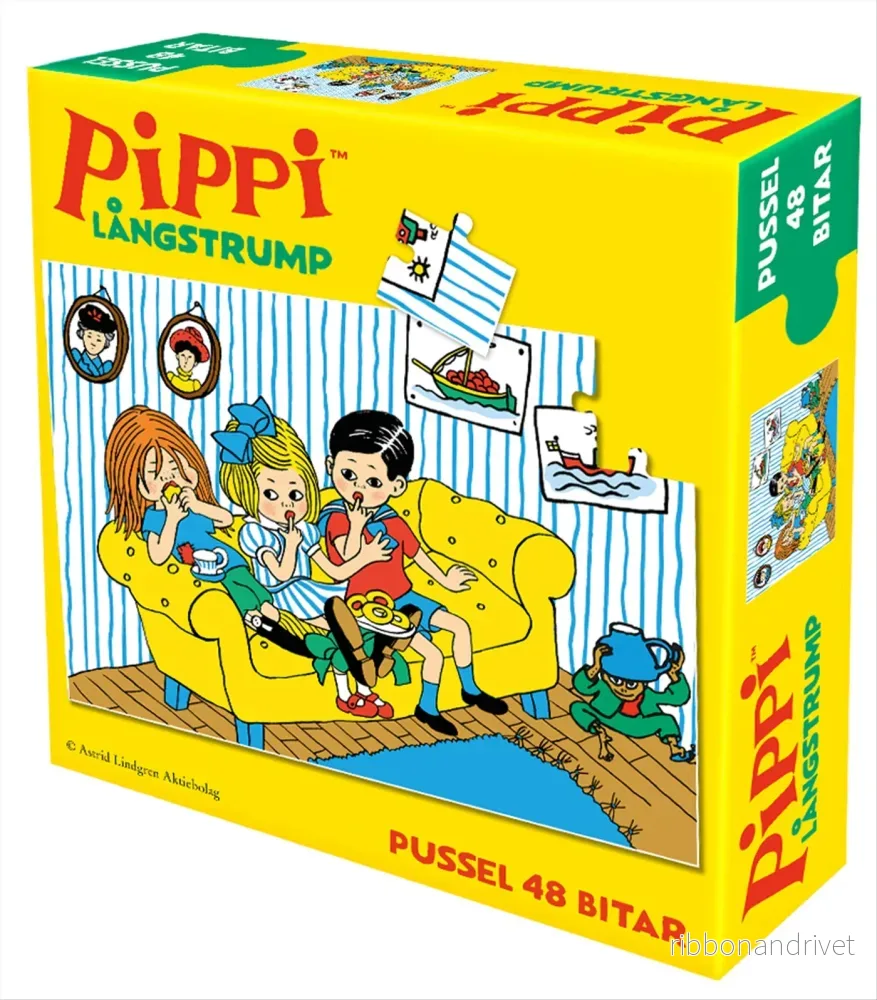 Pussel 48 bitar – Pippi Långstrump Pussel 48 bitar – Pippi Långstrump