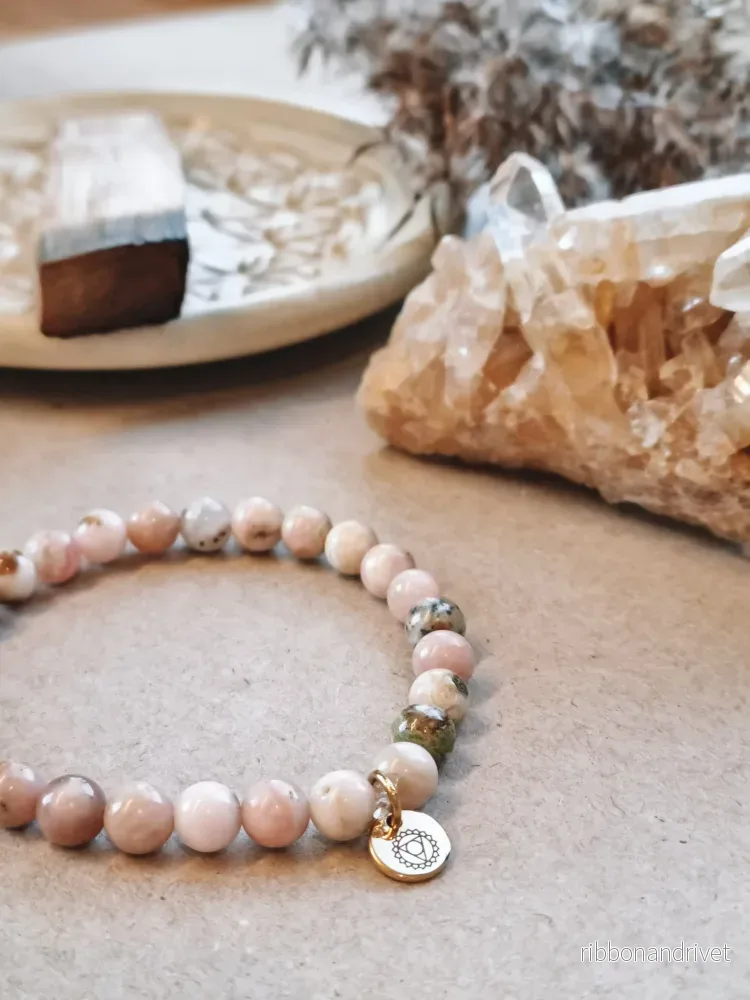 Mantra ENERGY Armband – Förlåtelse – Rosa Opal – Mantra ENERGY Armband – Förlåtelse – Rosa Opal –