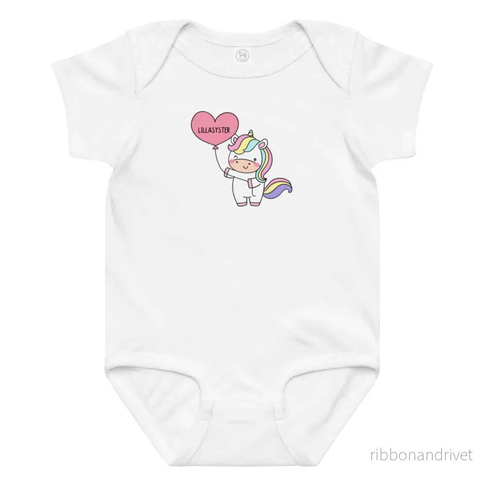 Lillasyster Body – Unicorn with Balloon
