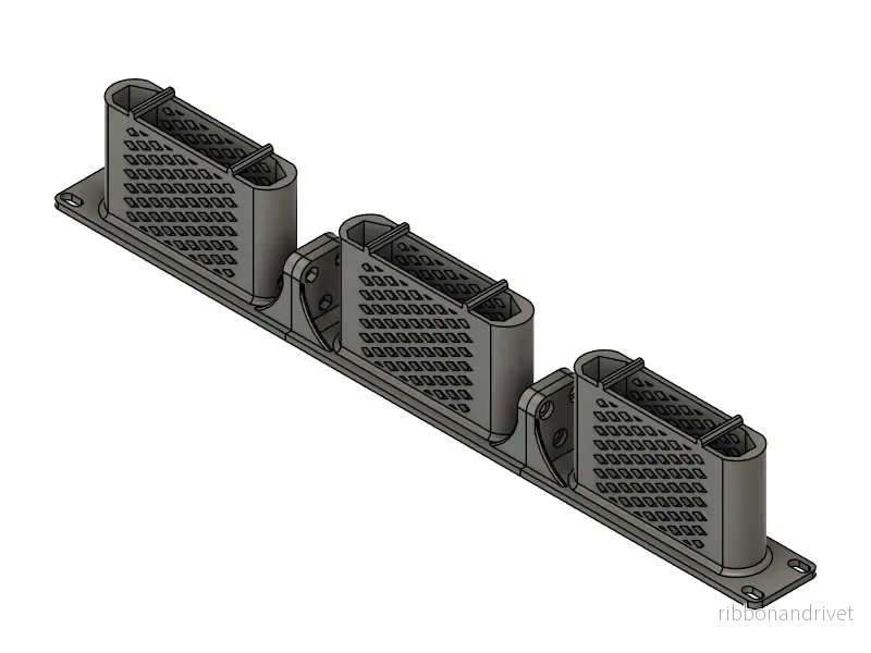 19-tums rackfäste för tre UniFi USW-Flex-Mini