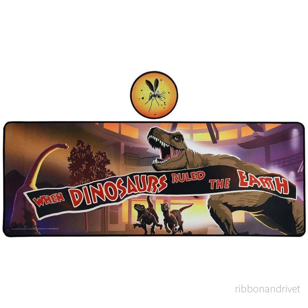 Jurassic Park XL Skrivbordsdyna och Glasunderlägg Set Jurassic Park XL Skrivbordsdyna och Glasunderlägg Set