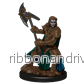 D&D Icons of the Realms: Premium Målad Figur - Halv-Ork Krigare Kvinna - Bild 3