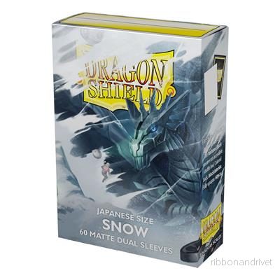 Dragon Shield Japansk Storlek Dual Matte Fodral - Snow 'Nirin' (60 Fodral) - Bild 2