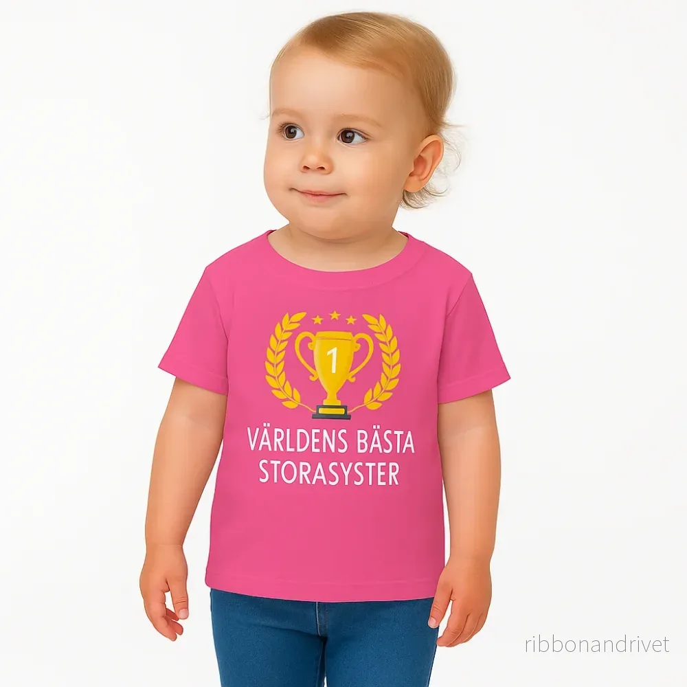 Världens Bästa Storasyster T-shirt – Trophy