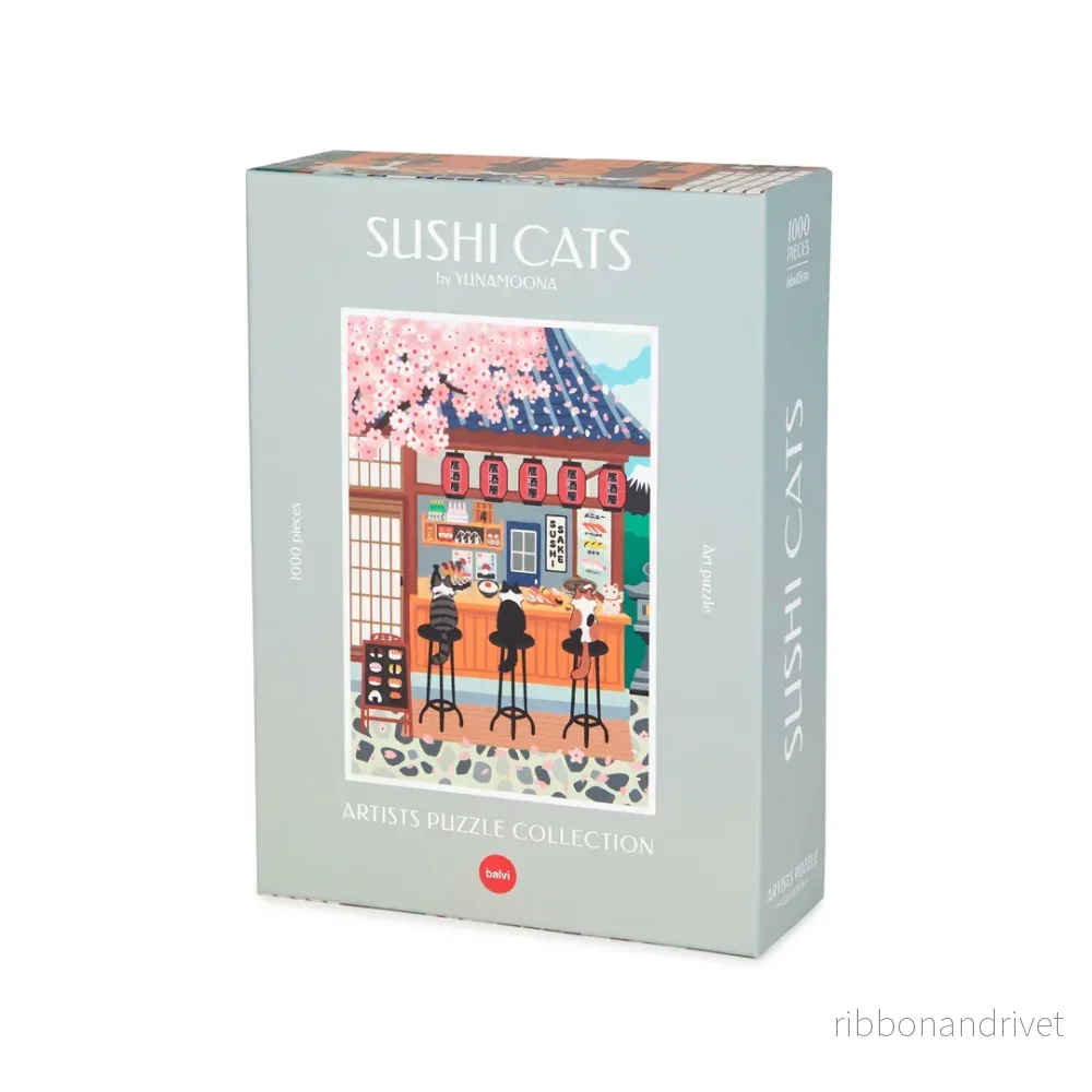 Pussel 1000 bitar – Sushi Cats Pussel 1000 bitar – Sushi Cats
