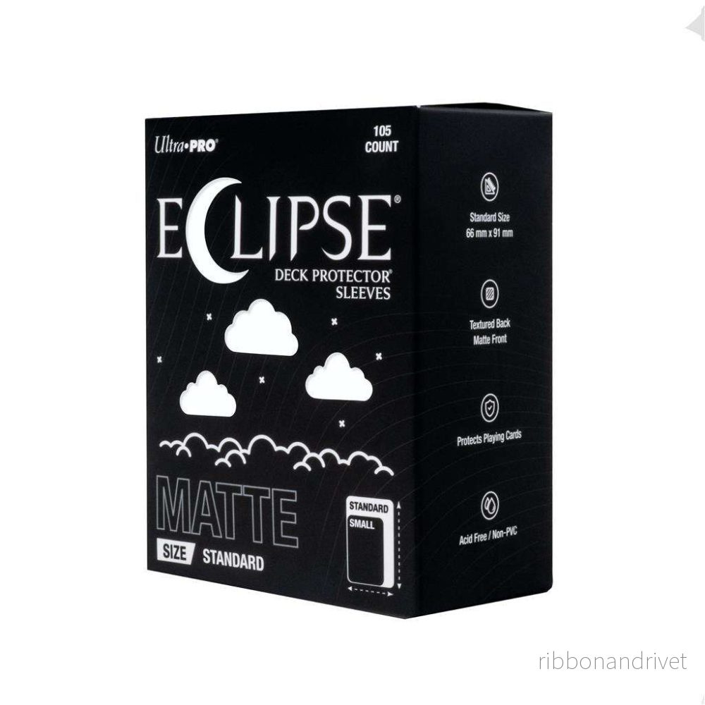 ECLIPSE® Matte Standard DECK PROTECTOR® Sleeves: Arctic White – 105 st