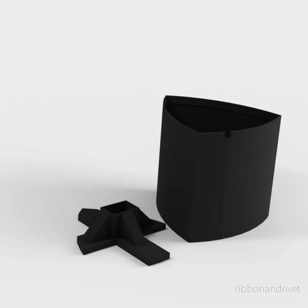 Minimalistisk hörnsockel för Philips Hue Lightstrip med C-profil - Bild 2