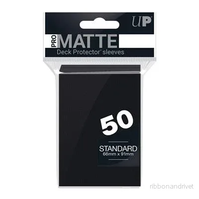 UP - Standard Sleeves - Pro-Matte - Non Glare - Svart (50 Sleeves) - Bild 2