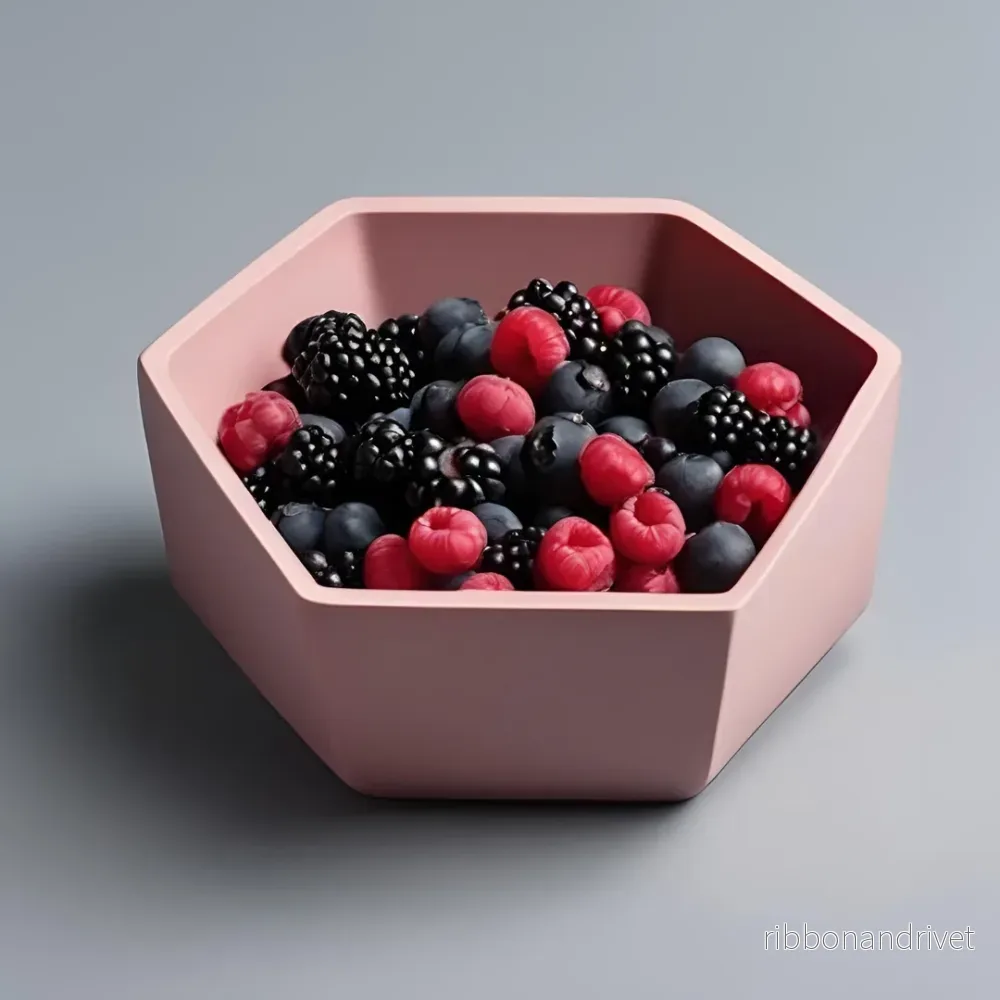 Modern hexagonal skål för förvaring och dekoration - Bild 2