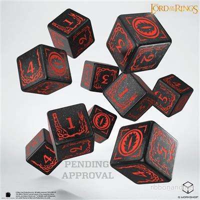 The Lord of the Rings: Mordor 10xD6 tärningsset The Lord of the Rings: Mordor 10xD6 tärningsset