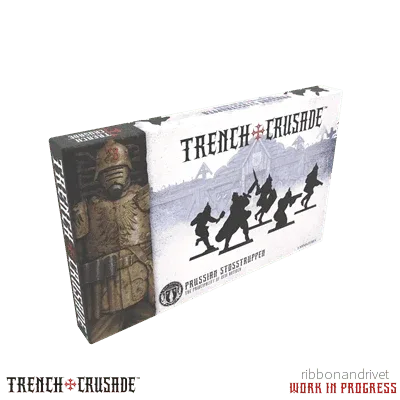 Trench Crusade Preussiska Stosstruppen – Professionella Miniatyrfigurer i Plast Set med 5 Delar - Bild 2