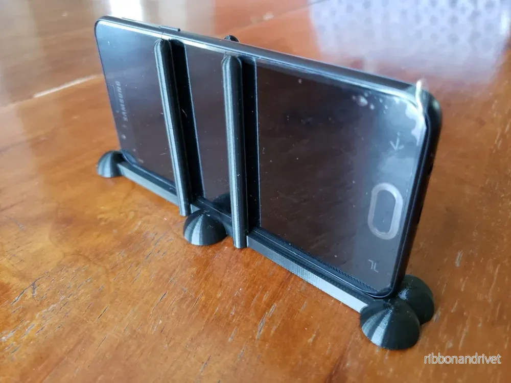 Minimalistisk telefonhållare för Samsung J3 Orbit med sfäriska fötter - Bild 2