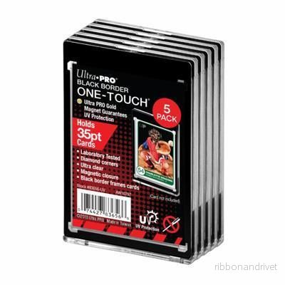 UP – 35PT Svart Kant UV One-Touch Magnetisk Hållare – 5 Pack UP – 35PT Svart Kant UV One-Touch Magnetisk Hållare – 5 Pack