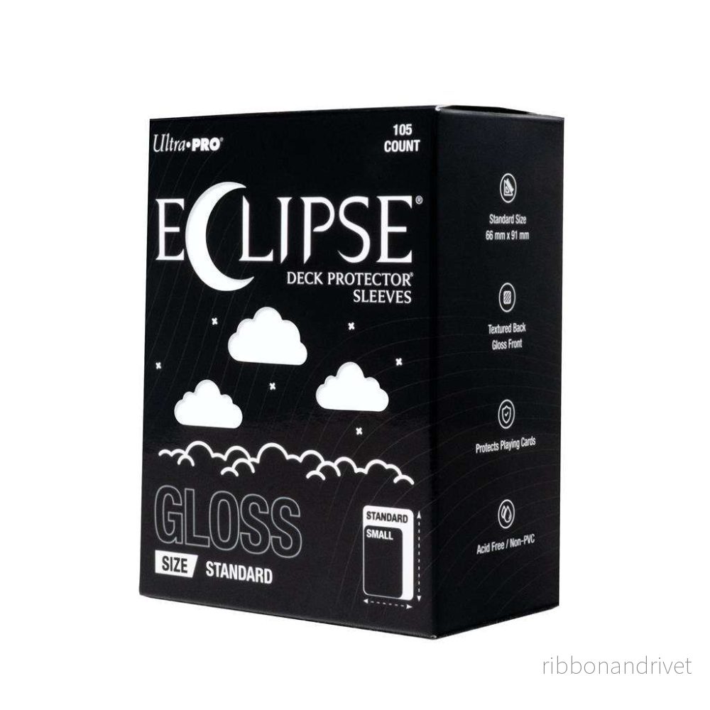 ECLIPSE® Gloss Standard DECK PROTECTOR® Sleeves: Arctic White – 105 st.