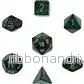 Chessex Scarab 7-Die Set - Jade med Guld