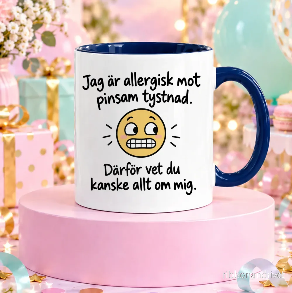 Pinsam tystnad | Rolig mugg - Bild 2