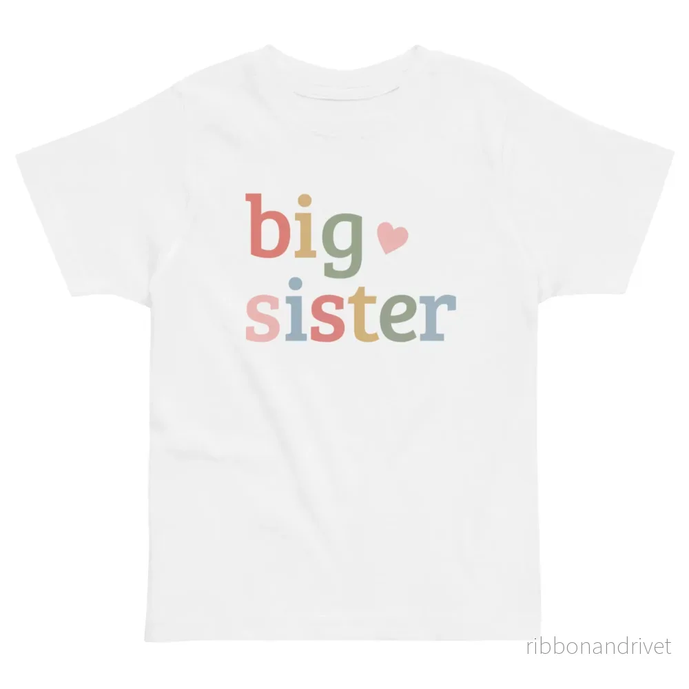 Big Sister – mjuk t-shirt för stolta storasystrar - Bild 2