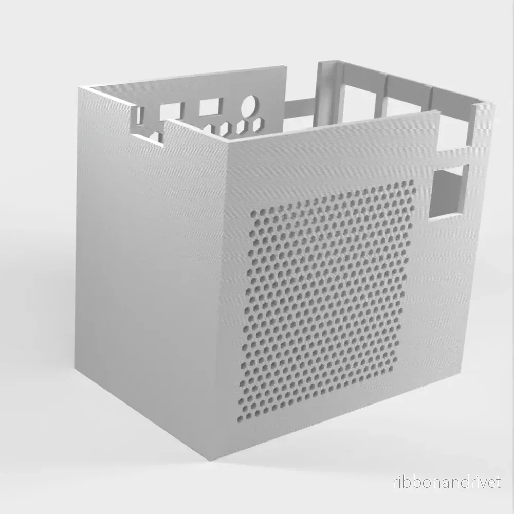 Minimalistiskt fodral till Raspberry Pi 4 (passar till Ice Tower-kylare) - Bild 2