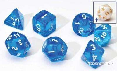 Sirius Dice - Translucent Blue Resin