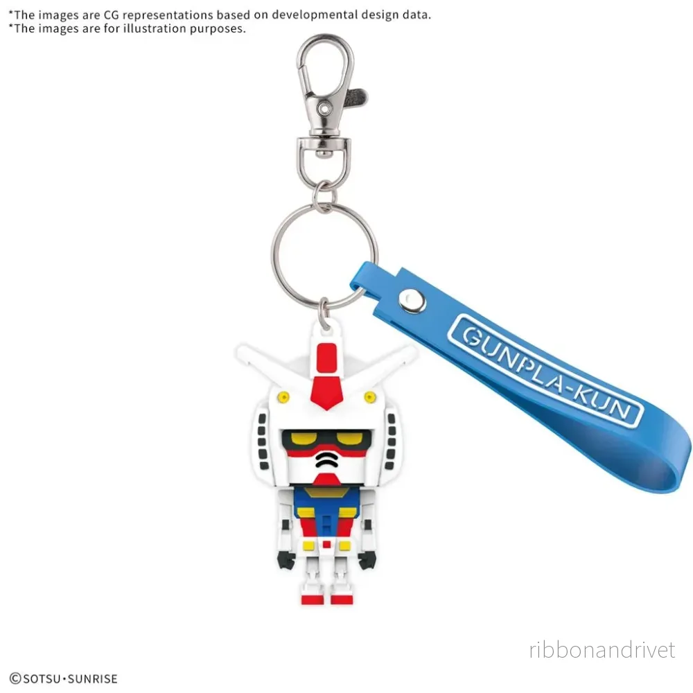 GUNPLA-KUN 3D Gummimaskot Nyckelring GUNPLA-KUN 3D Gummimaskot Nyckelring