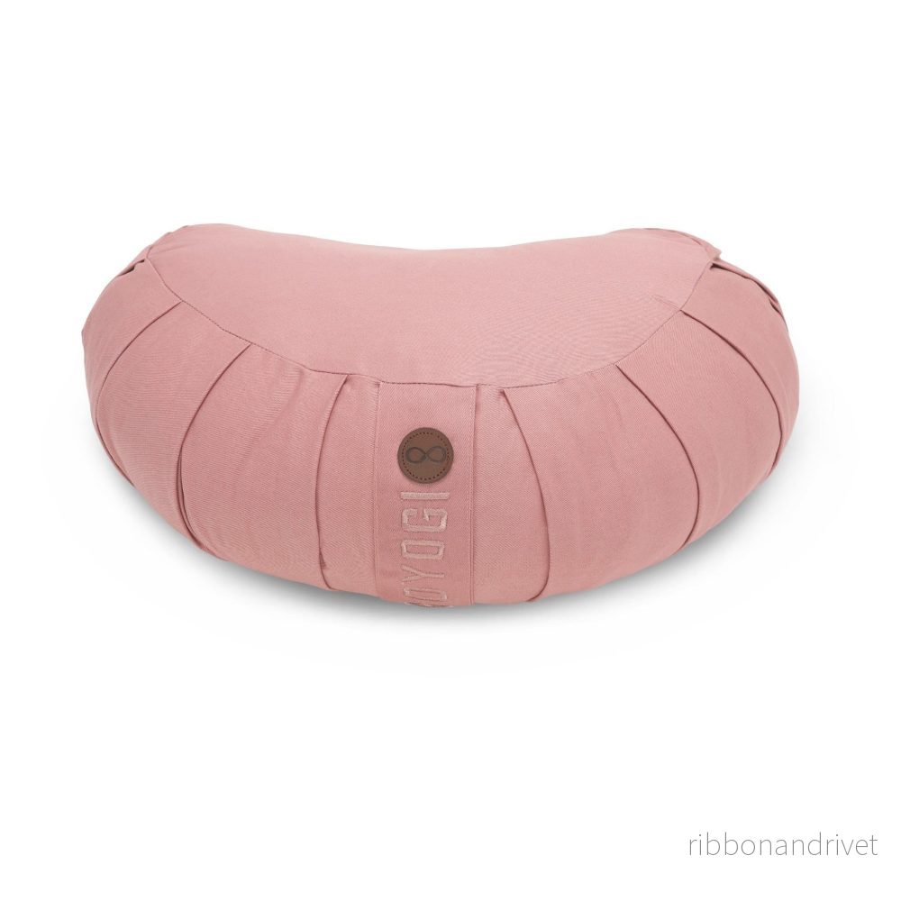 Calm Crescent Meditation Cushion – Rose Calm Crescent Meditation Cushion – Rose