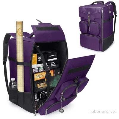 ENHANCE Collector's Edition Ryggsäck för Brädspel - Spel Förvaring (Dragon Purple) - Bild 2