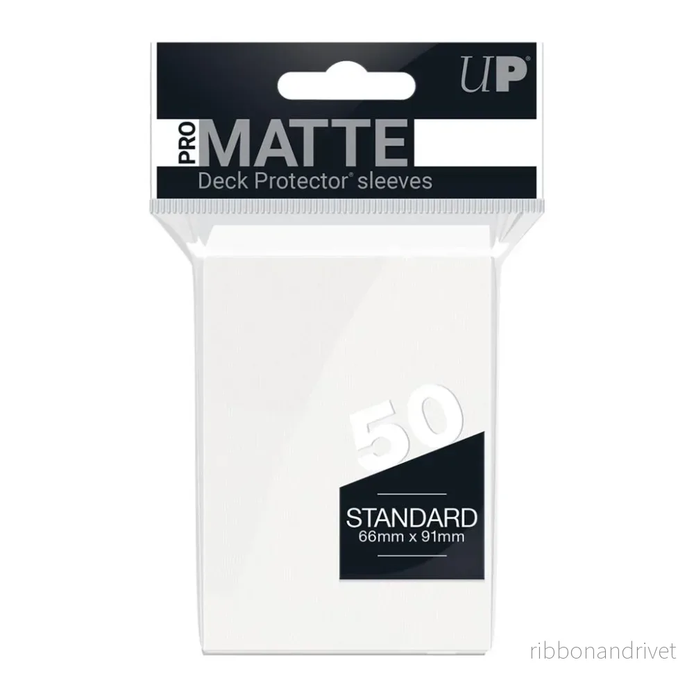 UP – Standard Sleeves – Pro-Matte – Non Glare – Vit (50 Sleeves)