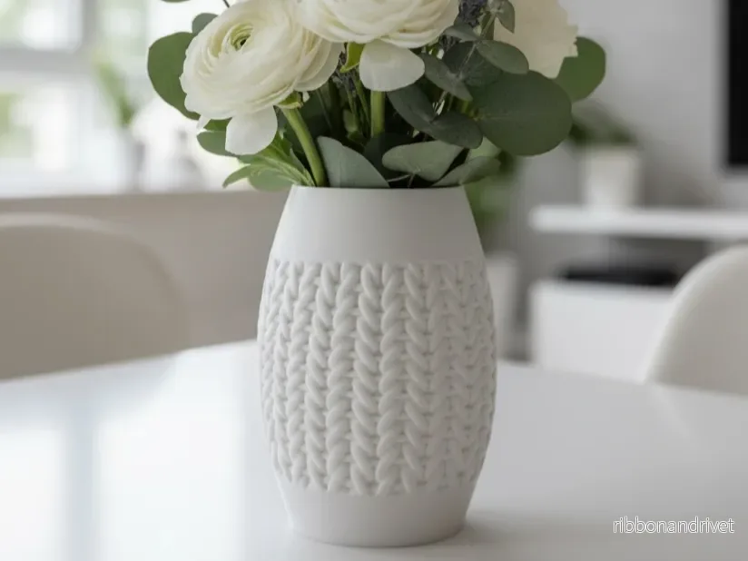 Knit Tall Vase