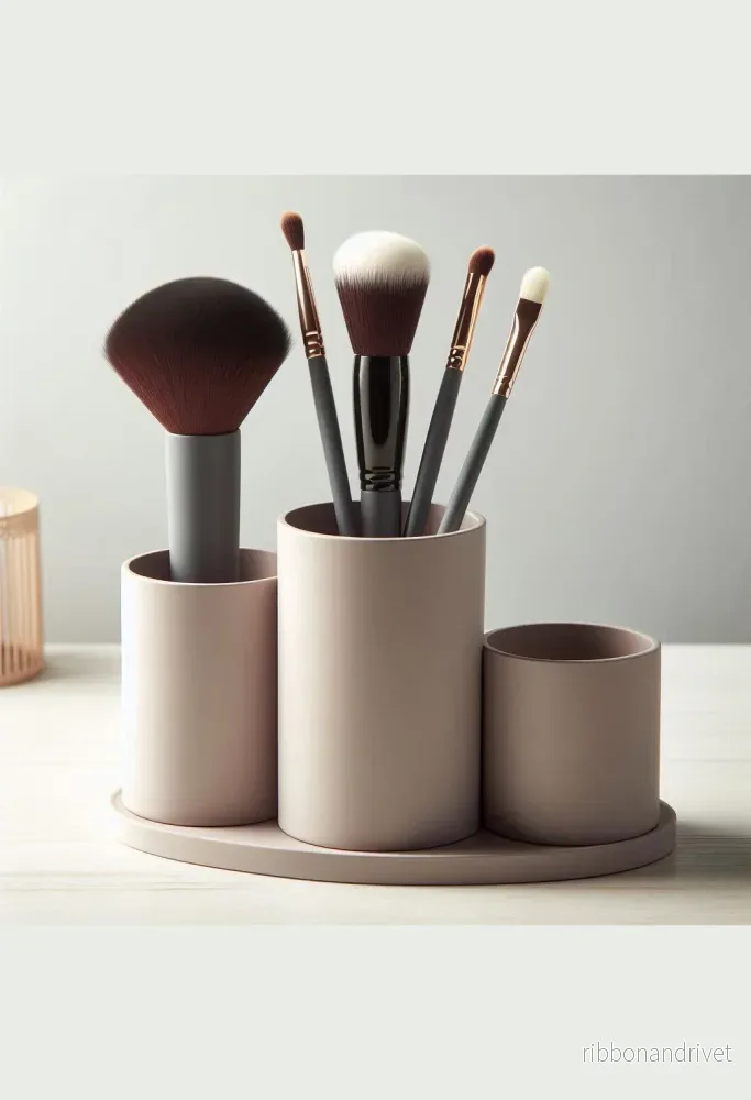 Praktisk makeup-organisatör och borsthållare - Bild 2