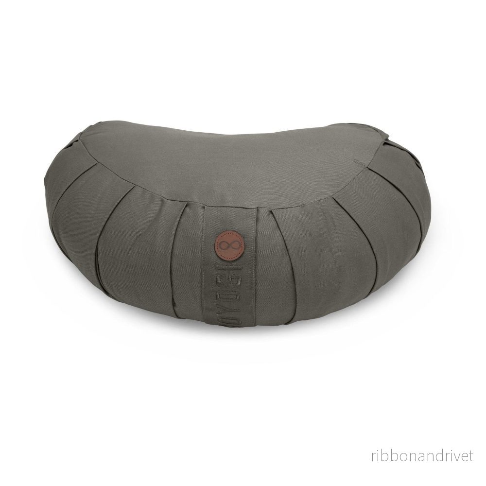 Calm Crescent Meditation Cushion - Dark Grey