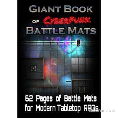 Giant Book of CyberPunk Battle Mats – engelska Giant Book of CyberPunk Battle Mats – engelska