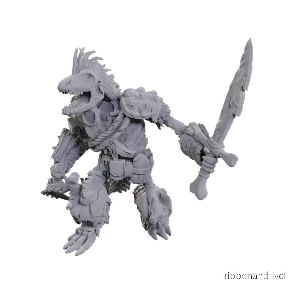 Dungeons & Dragons Nolzur's Marvelous Miniatures: Lizardfolk Skeleton