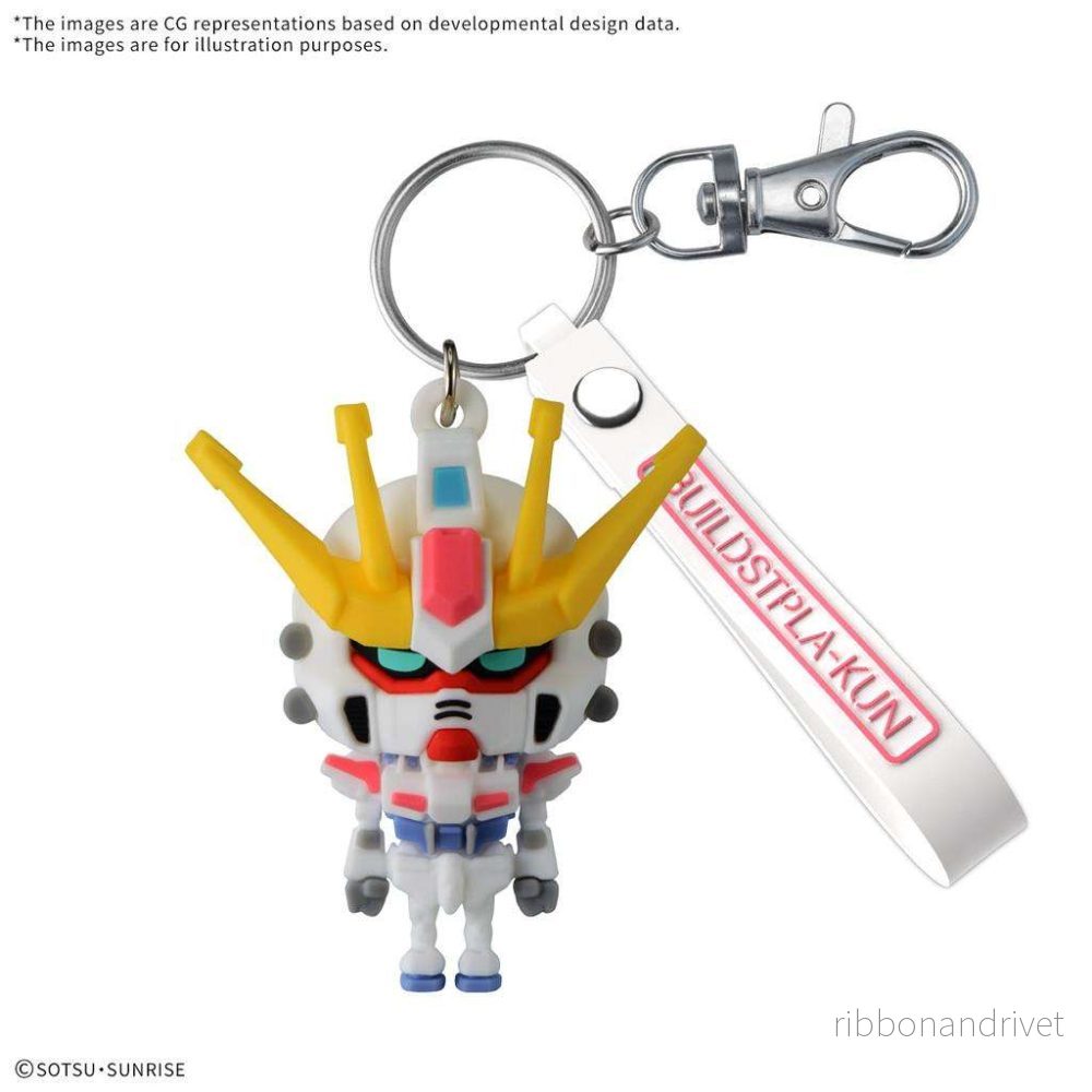 BUILD STPLA-KUN 3D-gummimaskotnyckelring