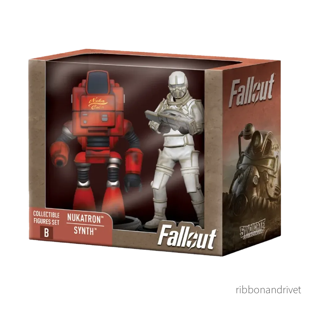 Fallout Samlarfigurer Set: Nukatron & Synth